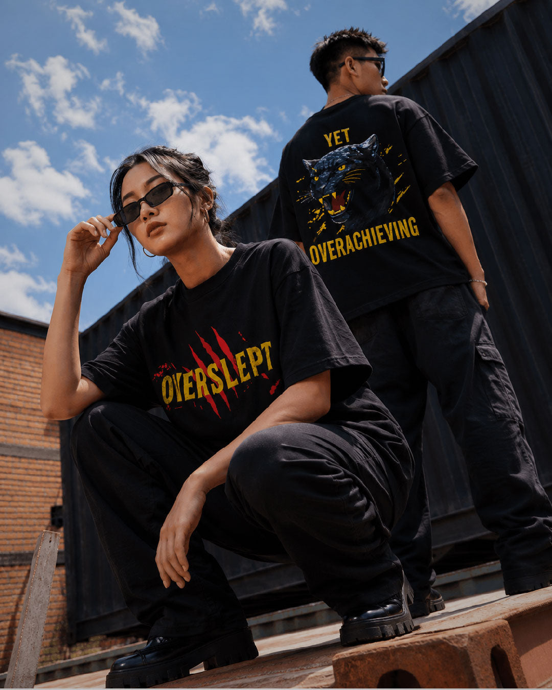 Puff Printing Oversized T-shirt