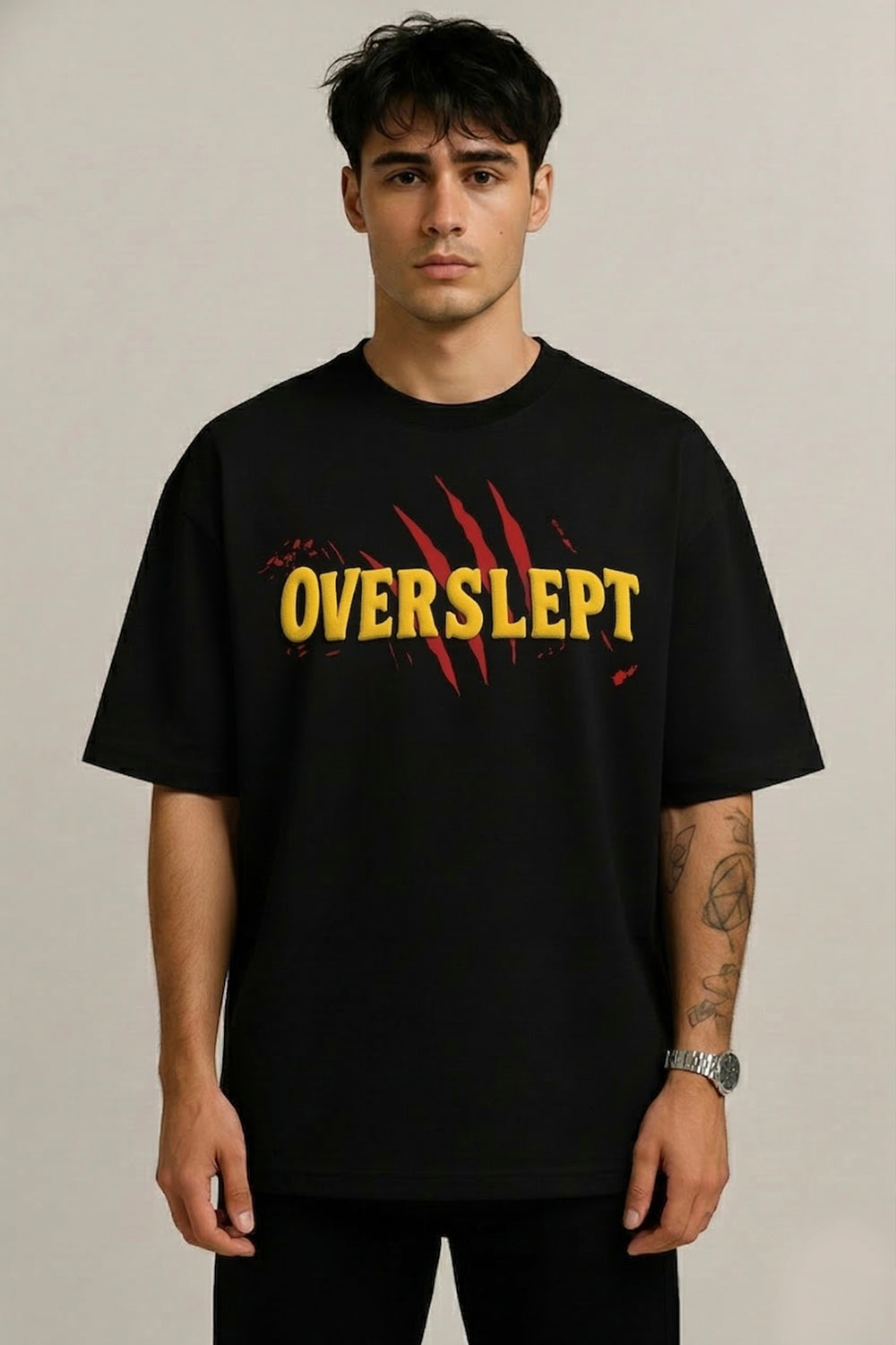 Overslept Graphic Oversized T-Shirt