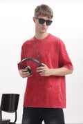 Acid wash oversized tees 